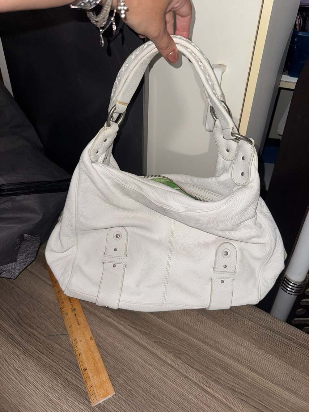 Sigrid Olsen Accessories White Leather Hobo Shoulder Bag